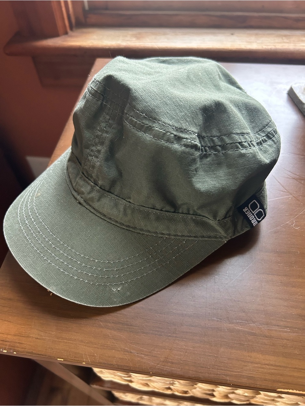 Broner Olive Cap with Structured Visor